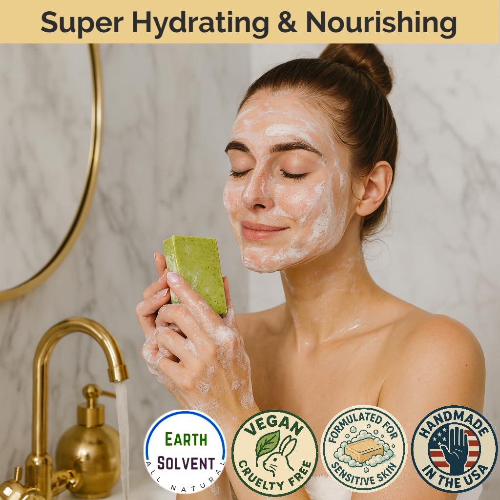 Jabón Aclarador de Moringa y Ácido Kojico Earth Solvent 3 Unidades 113g