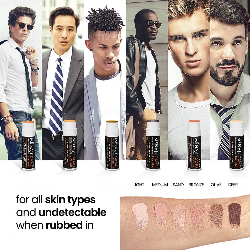 Corrector de Piel Menaji Camo Profundo 9.92g - Cosmético Hombre