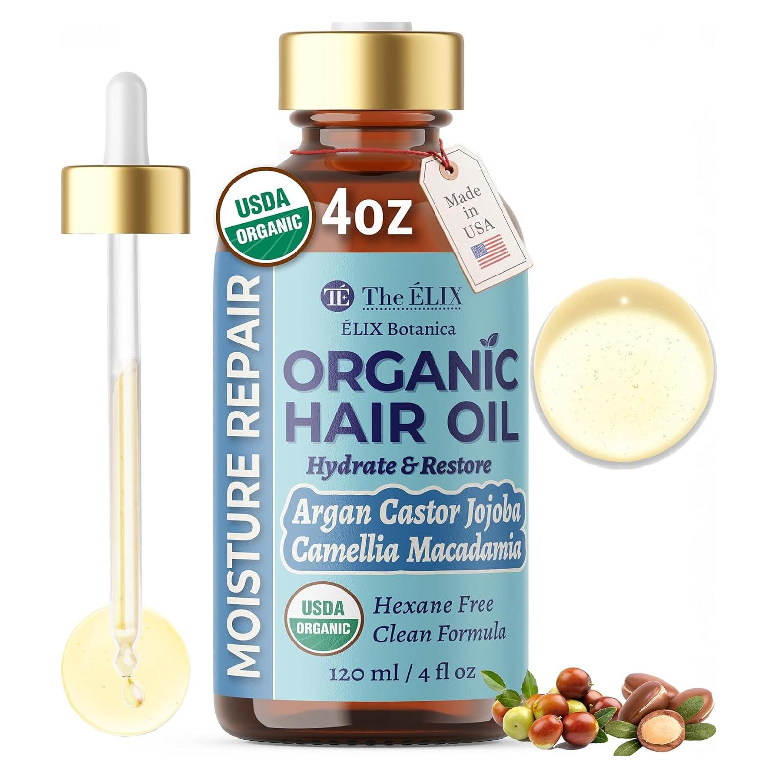 Aceite Orgánico para Cabello Encrespado The ÉLIX 257g