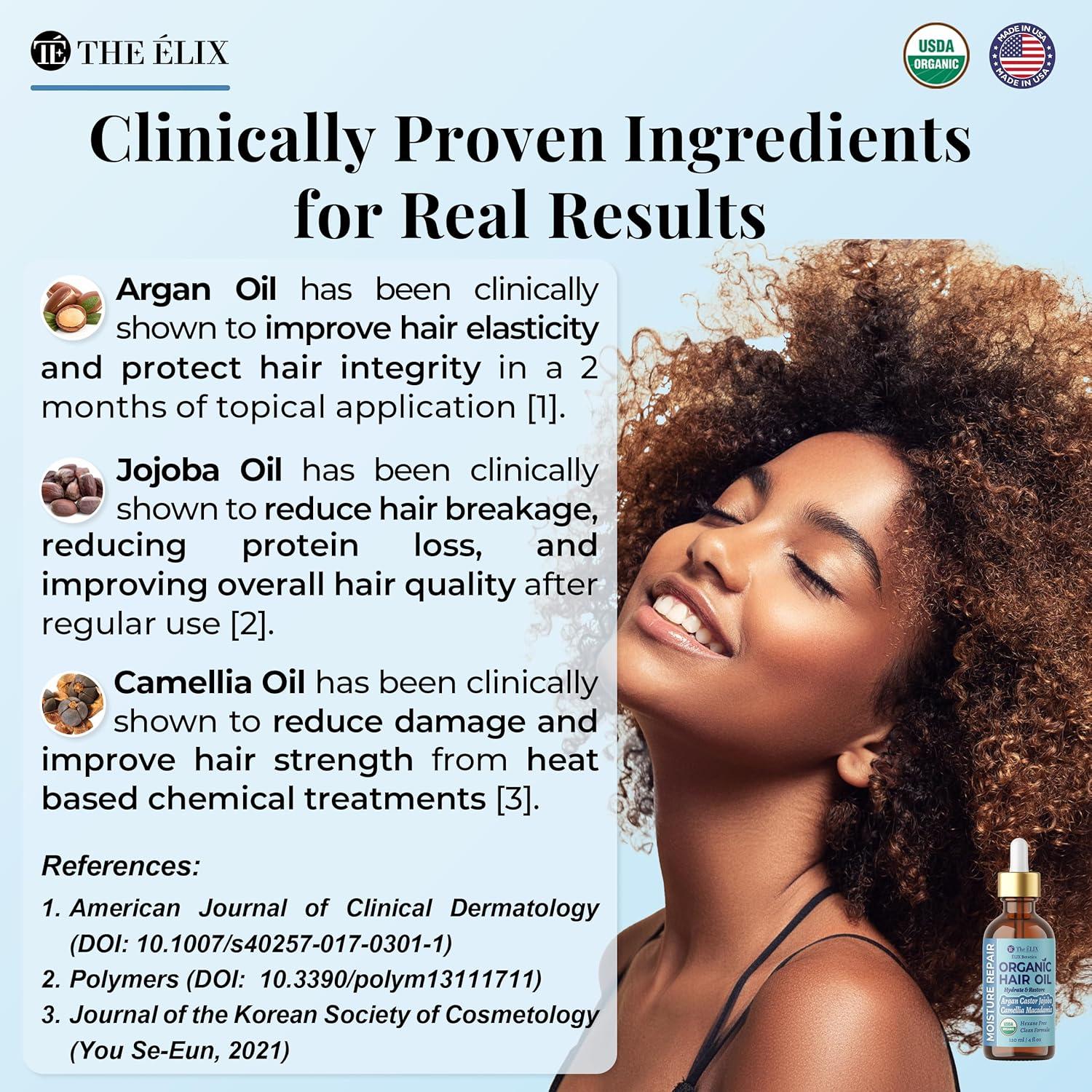 Aceite Orgánico para Cabello Encrespado The ÉLIX 257g