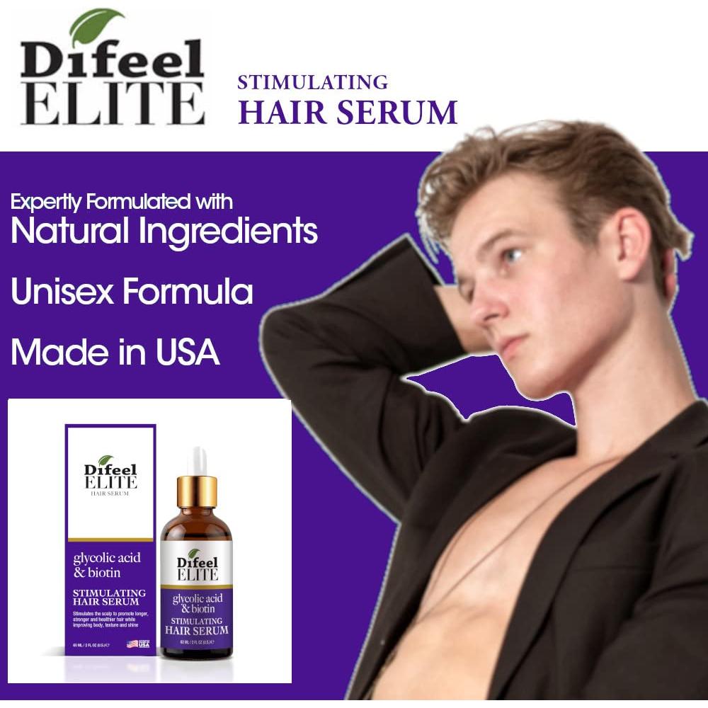 Suero Capilar Estimulante Difeel Elite 59 ml - Biotina y Ácido Glicólico