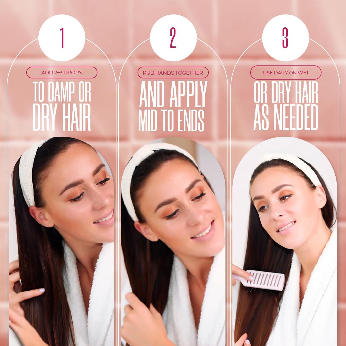 Sérum de Aceite para Cabello Lissoie - Hidratación 48h, Anti-Frizz