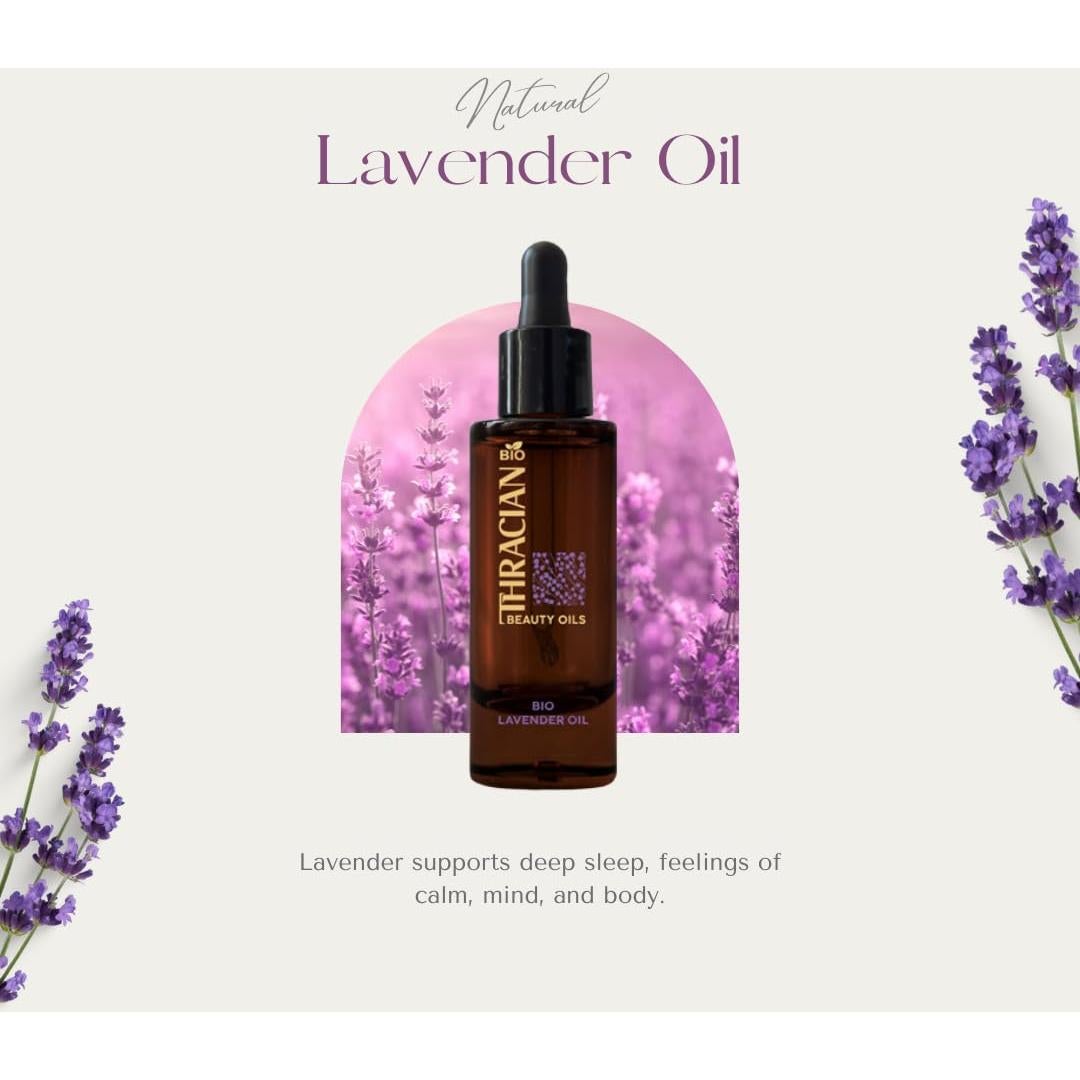 Aceite de Lavanda Bio Premium Tracia 30 ml - Hidratante Facial y Capilar