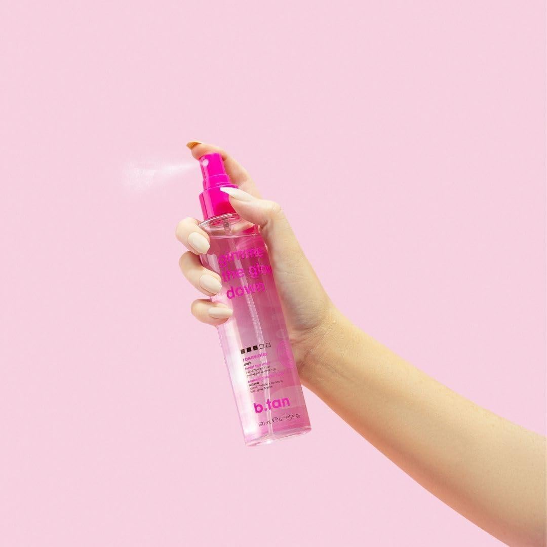 Spray Bronceador Facial B.Tan Gimme The Glow Down 198.5 ml - Paquete de 2