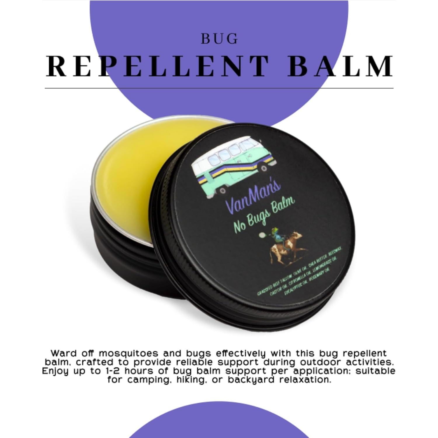 Bálsamo Repelente de Insectos Vanman's 62.37 g - Natural