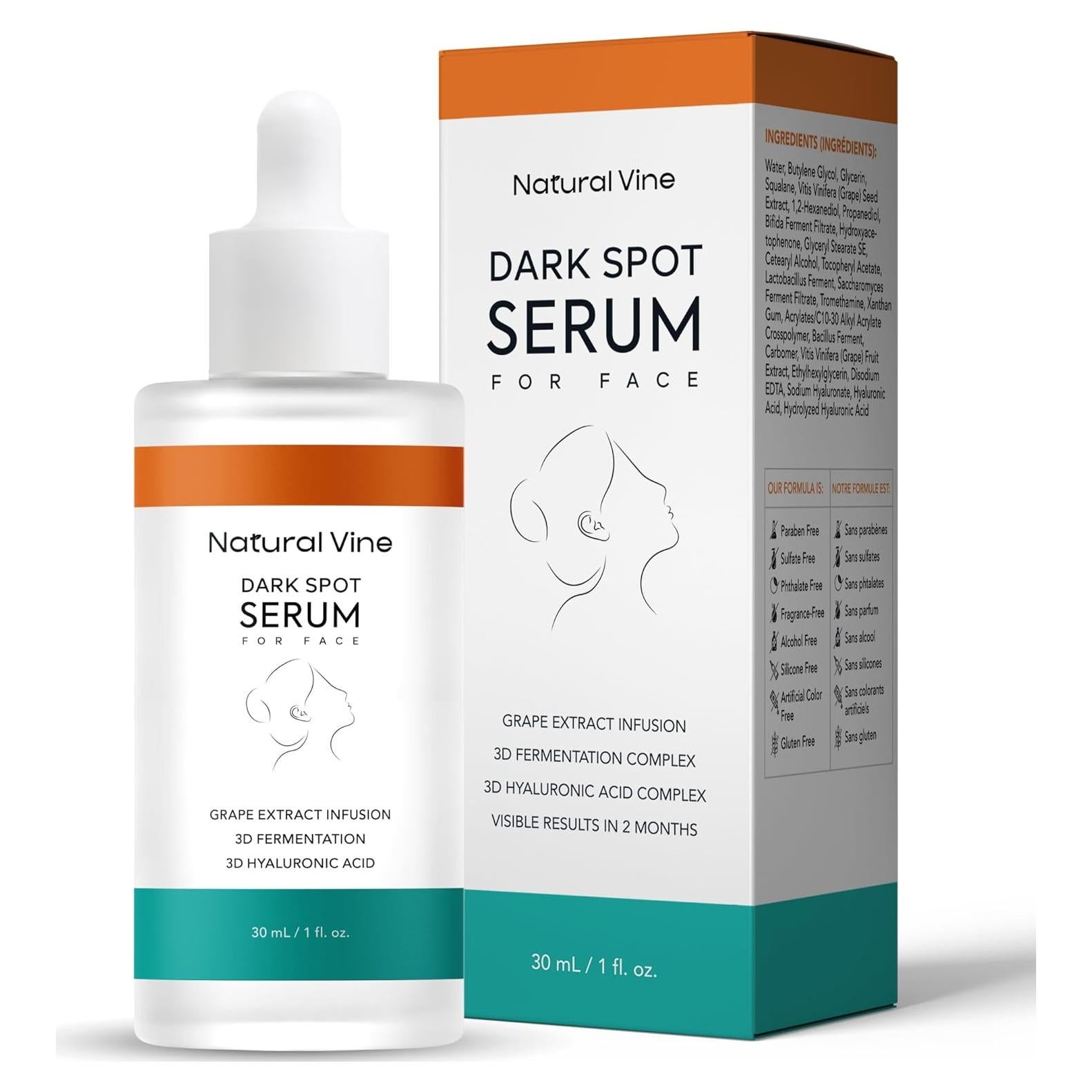 Suero Natural Vine para Manchas Oscuras 30 mL - Hidratante