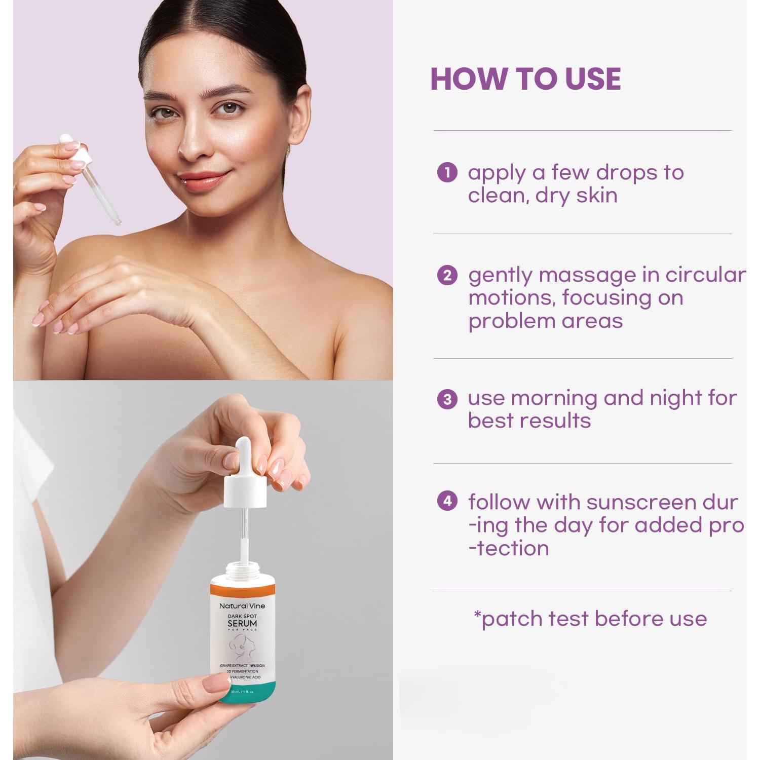 Suero Natural Vine para Manchas Oscuras 30 mL - Hidratante