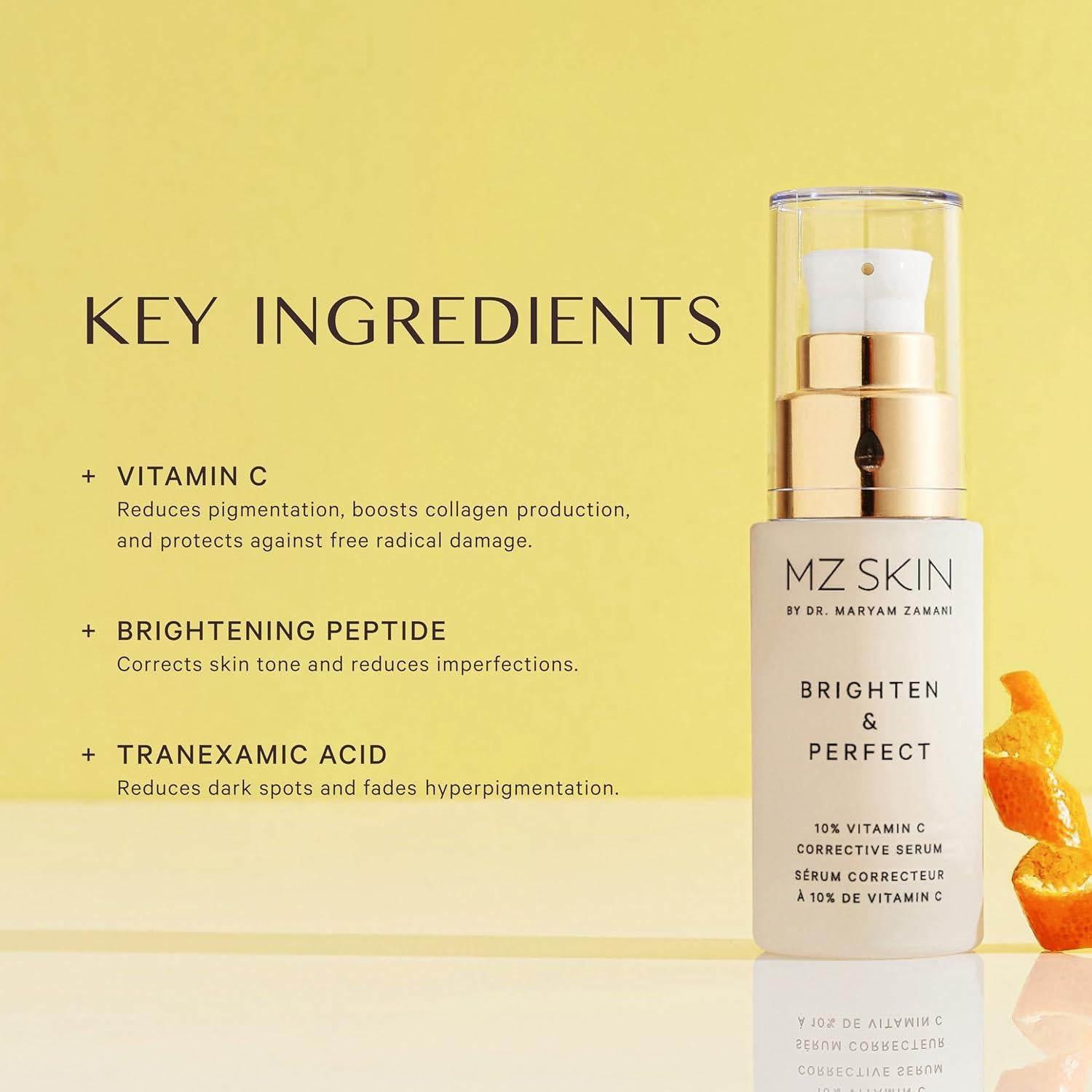 Suero de Vitamina C MZ SKIN 30 ml - Tratamiento Iluminador 10%