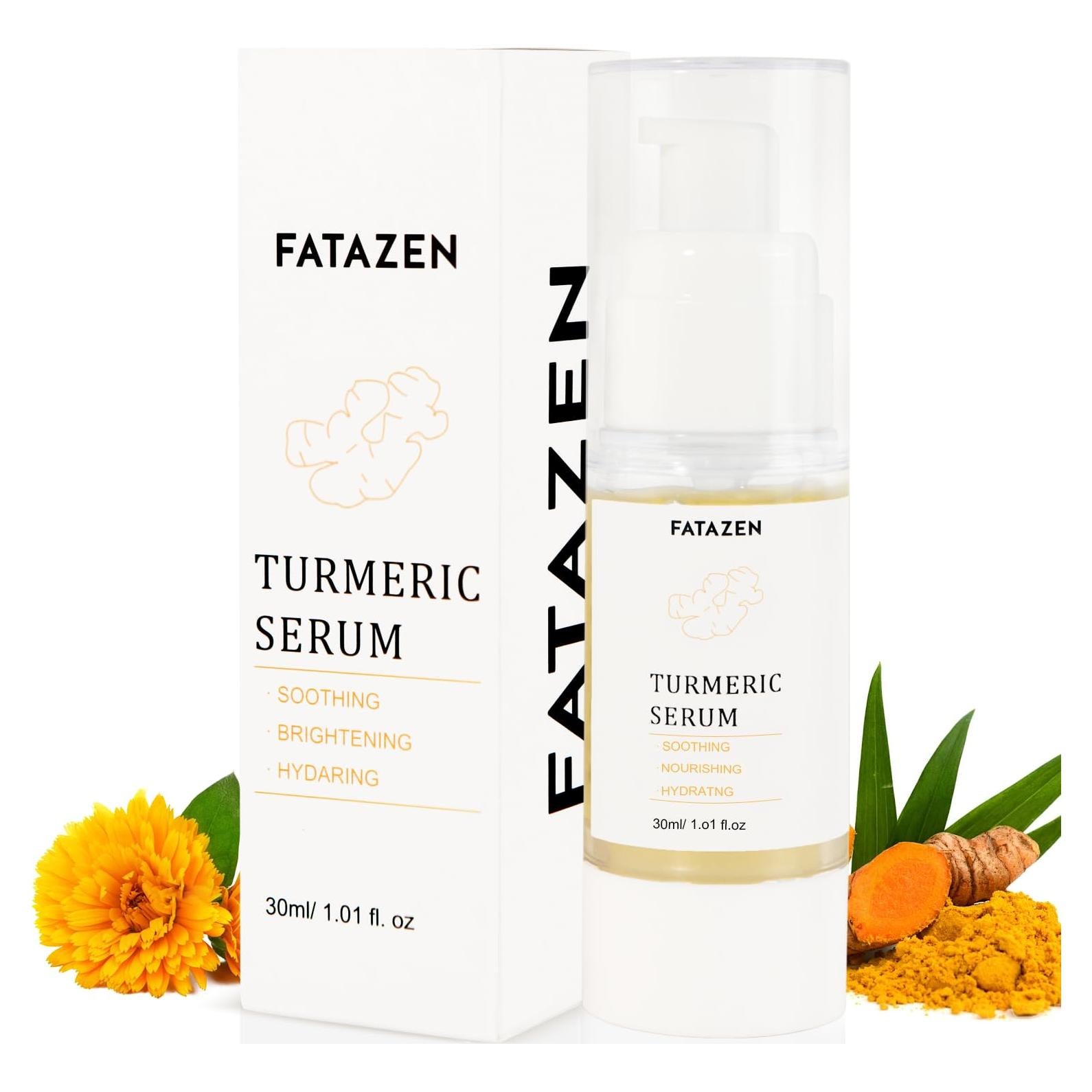 Suero Facial de Cúrcuma FATAZEN 80g - Antienvejecimiento y Calmante
