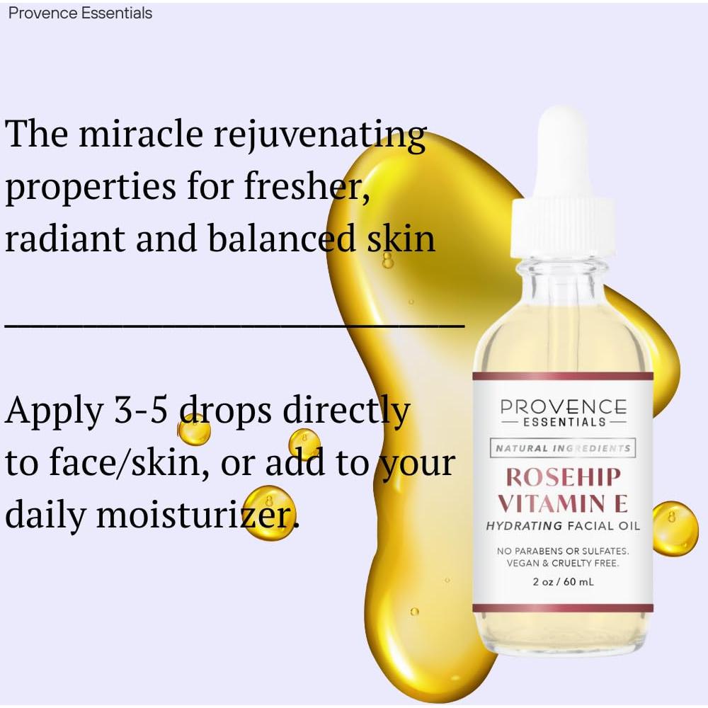 Aceite Facial Hidratante Provence Essentials 60 ml Vitamina E