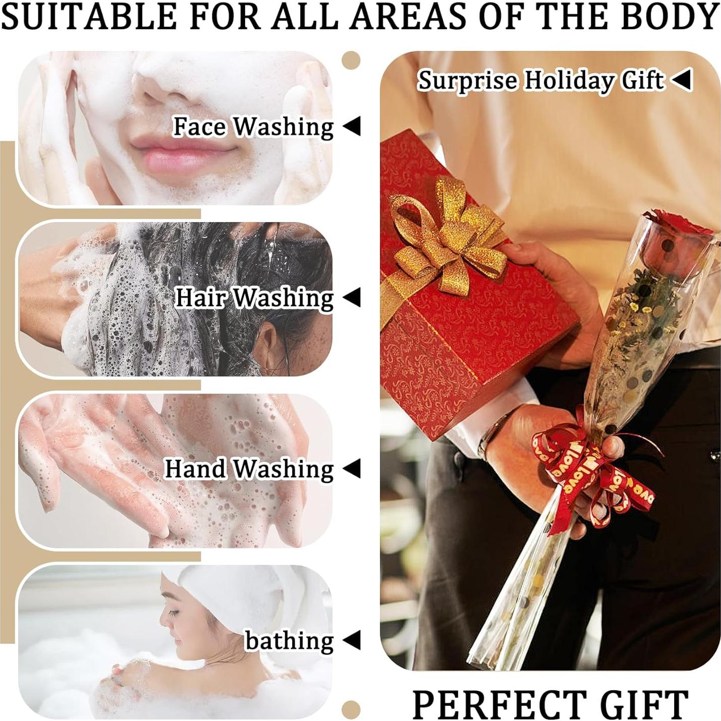 Jabón de Leche de Arroz LingHaoLH 2 Piezas Hidratante