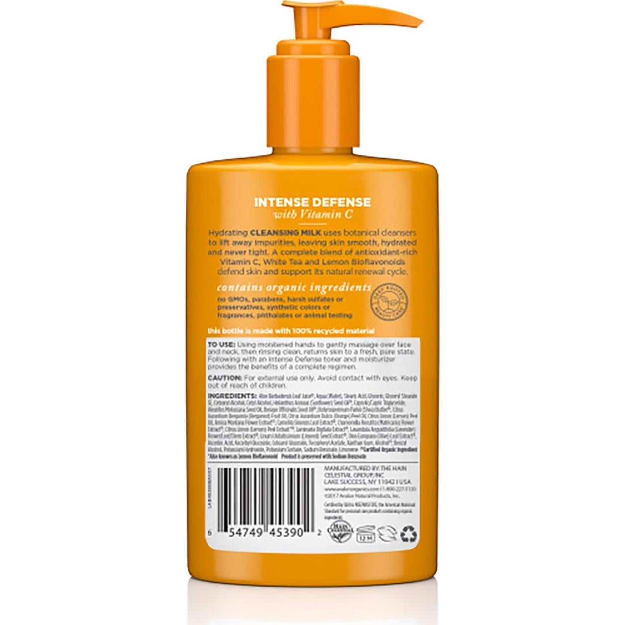 Leche Limpiadora Avalon Organics 240 ml con Vitamina C