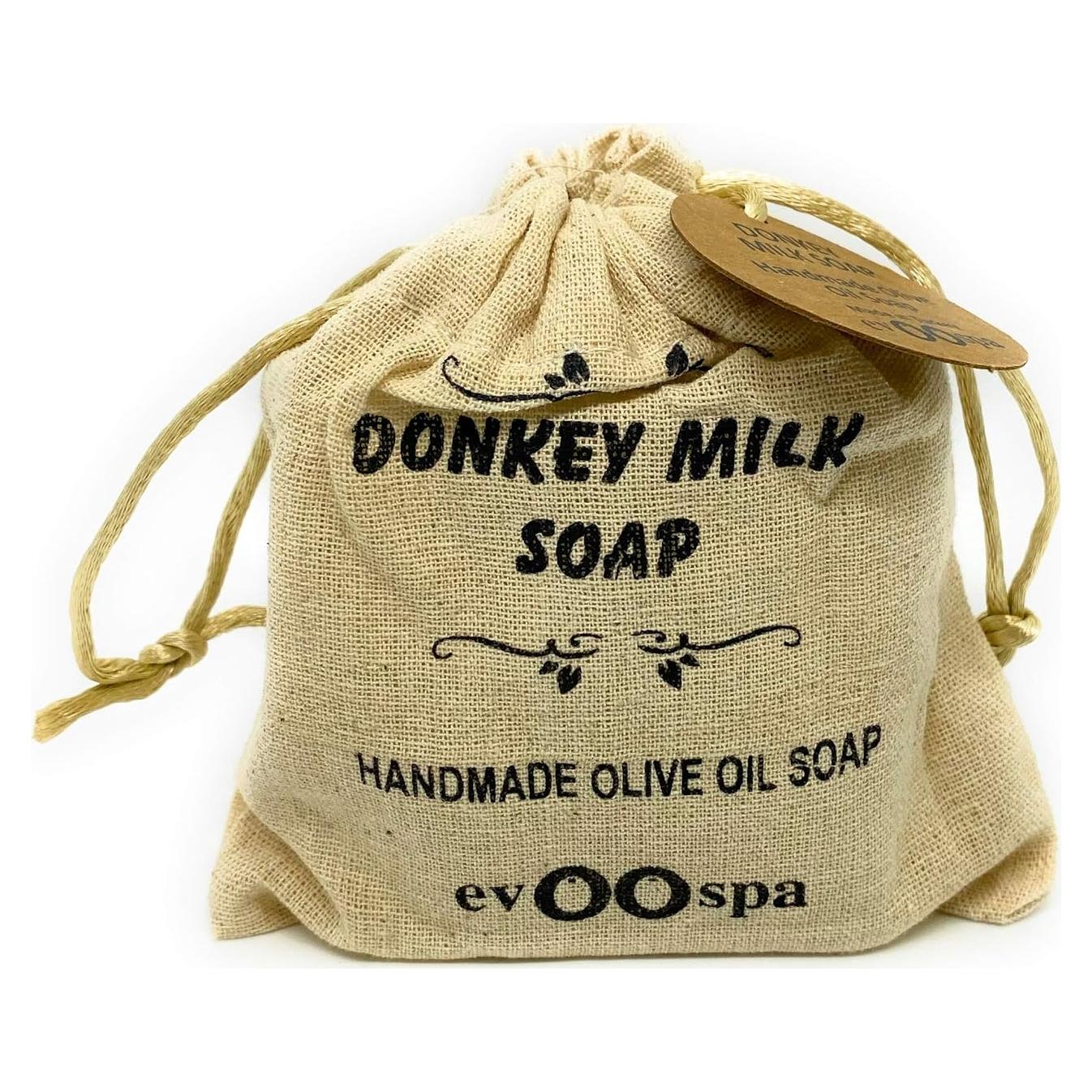 Jabón de Aceite de Oliva Extra Virgen EvooSpa 150 g con Leche de Burra