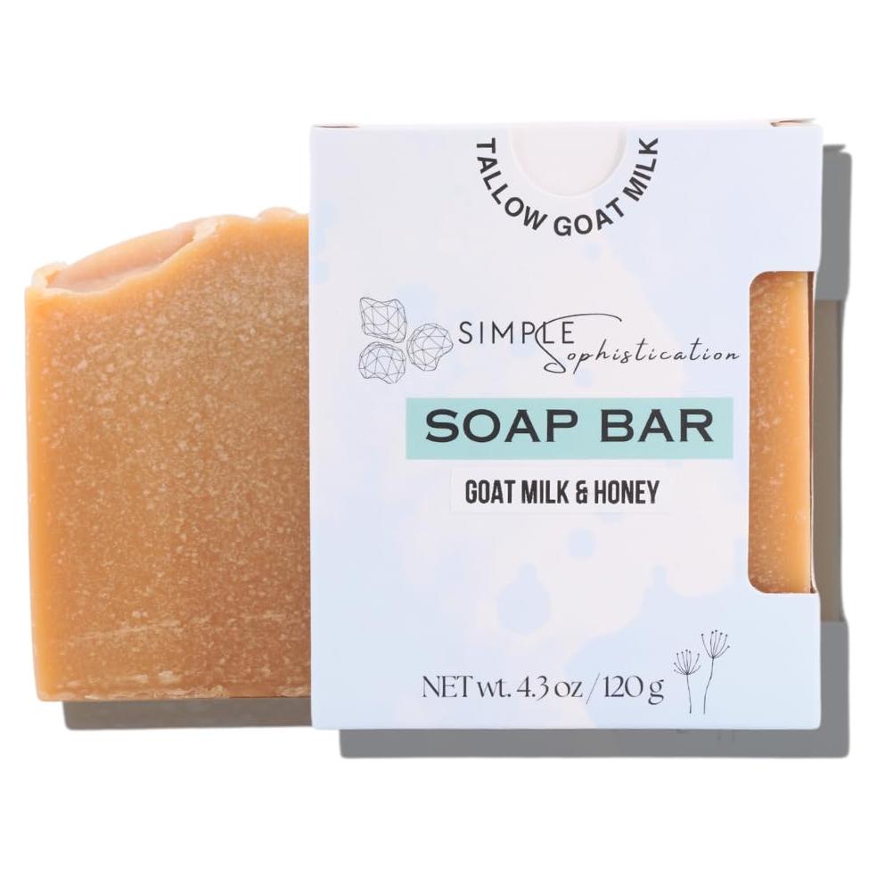 Jabones Naturales Sencillez Sofisticada - Leche de Cabra y Miel (2 unidades, 121.9 g)