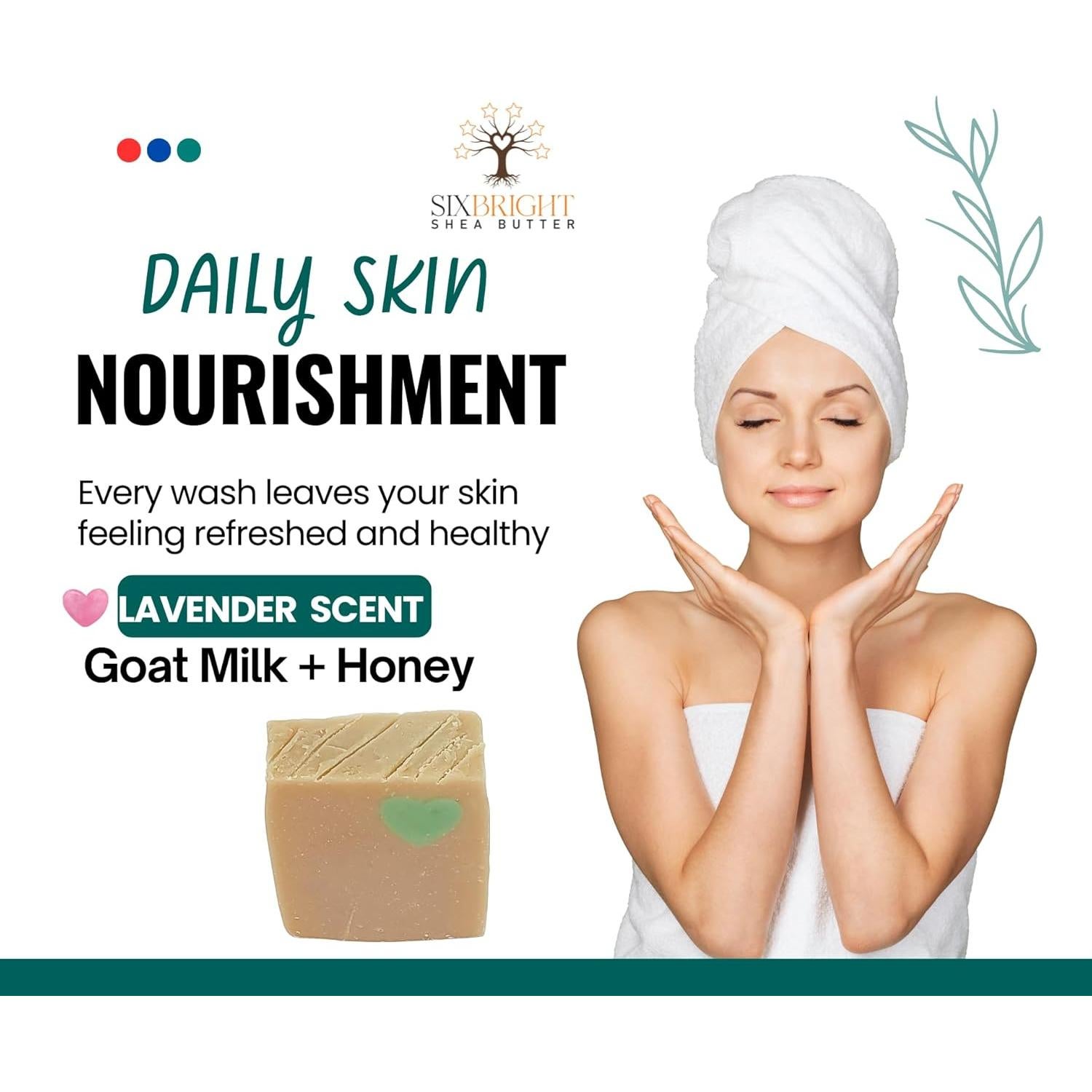 Jabón Artesanal Sixbright 113g Manteca de Karité y Cacao