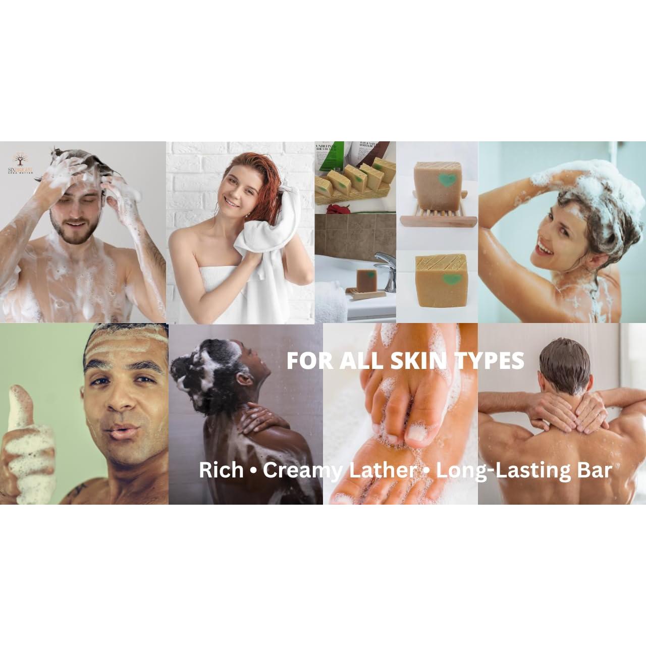 Jabón Artesanal Sixbright 113g Manteca de Karité y Cacao