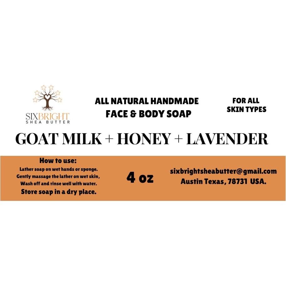 Jabón Artesanal Sixbright 113g Manteca de Karité y Cacao