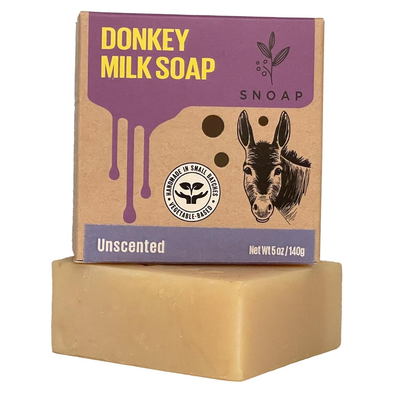 Barra de Jabón Natural SNOAP con Leche de Burra 142 g