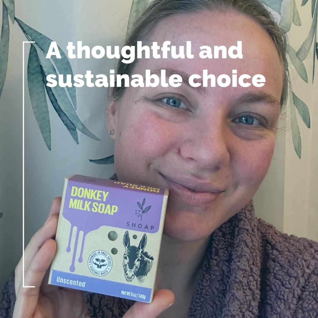 Barra de Jabón Natural SNOAP con Leche de Burra 142 g