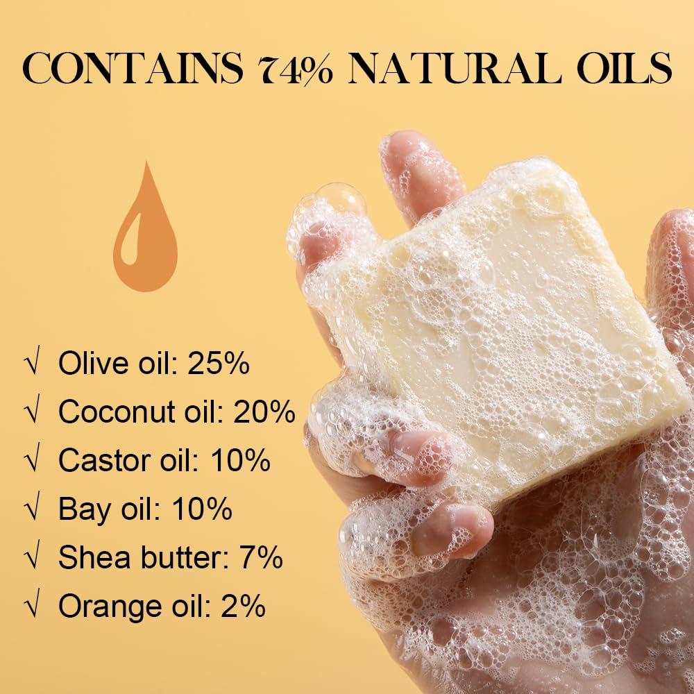 Barra de Jabón Natural 142g SKIRIFINE Aroma Naranja de Verano