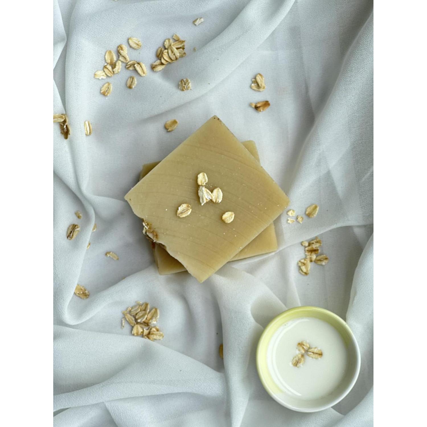 Paquete de 4 Jabones de Leche de Burra 100g Hecho a Mano Natural