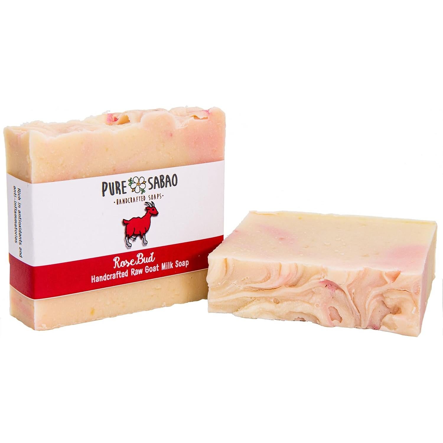 Jabón Natural de Leche de Cabra RoseBud 113g - Hidratante