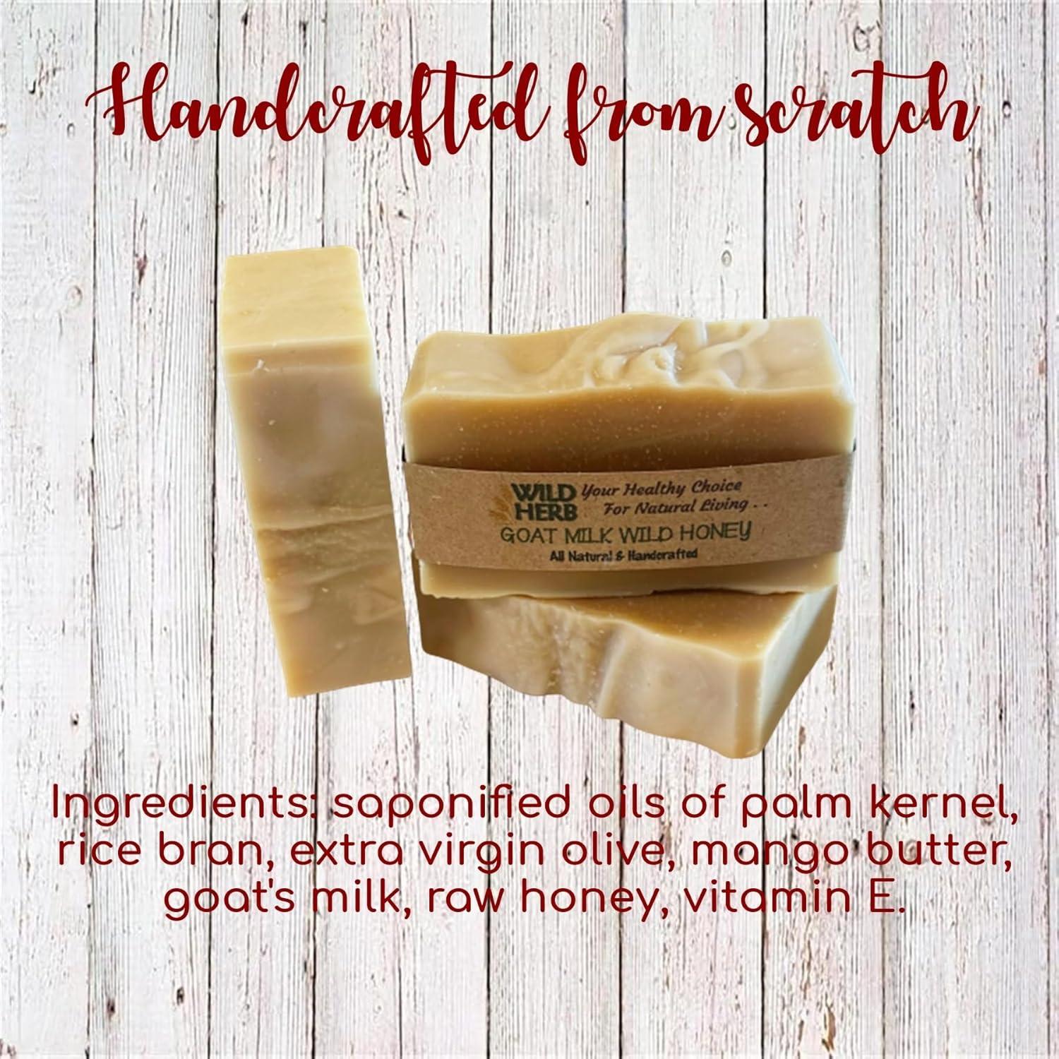 Jabón Natural de Leche de Cabra y Miel Cruda 113g