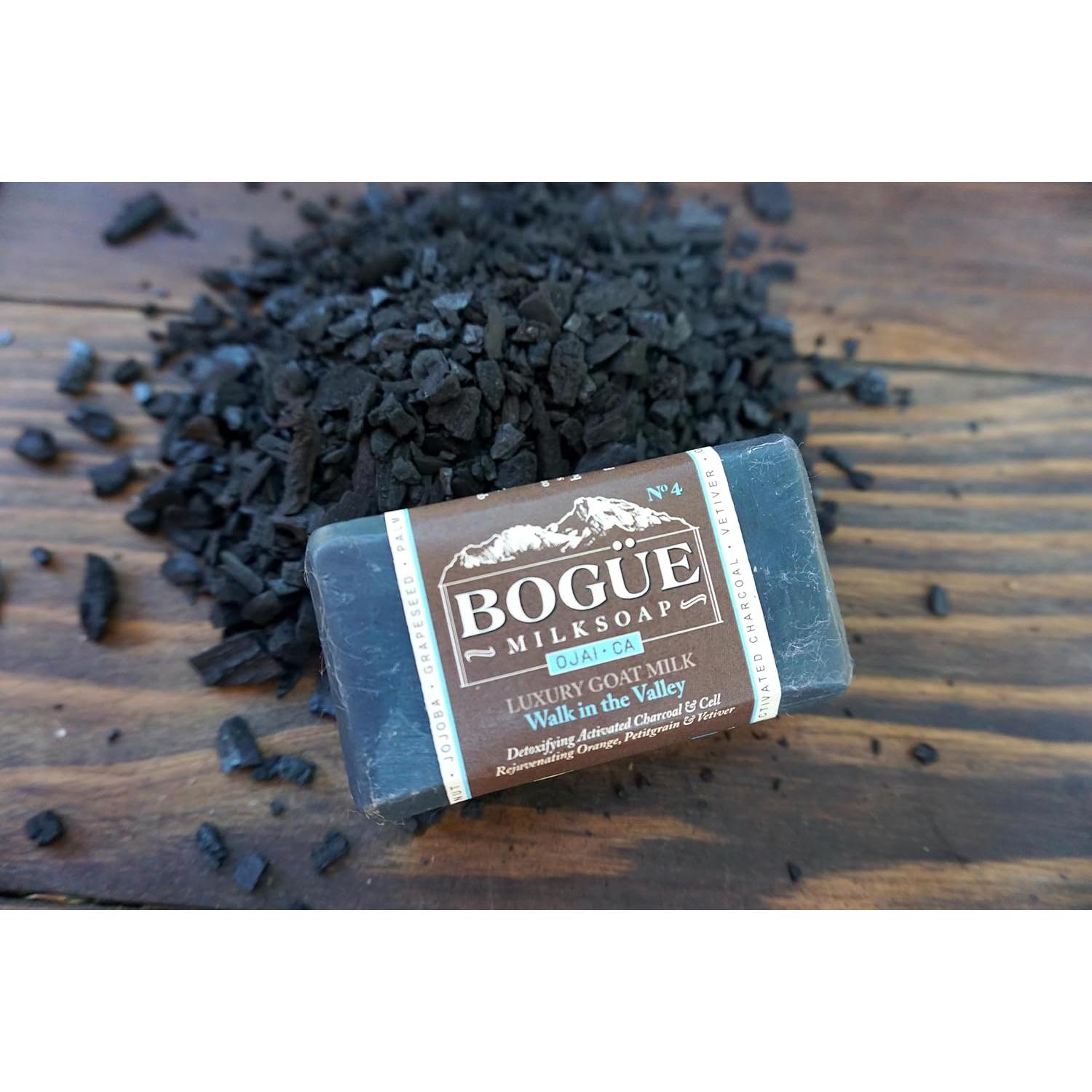 Jabón de Leche de Cabra BOGUE No.4 con Carbón y Naranja 142g