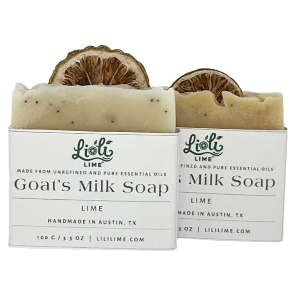 Jabón Natural de Leche de Cabra LiLi Lime - 2 Barras 198 g