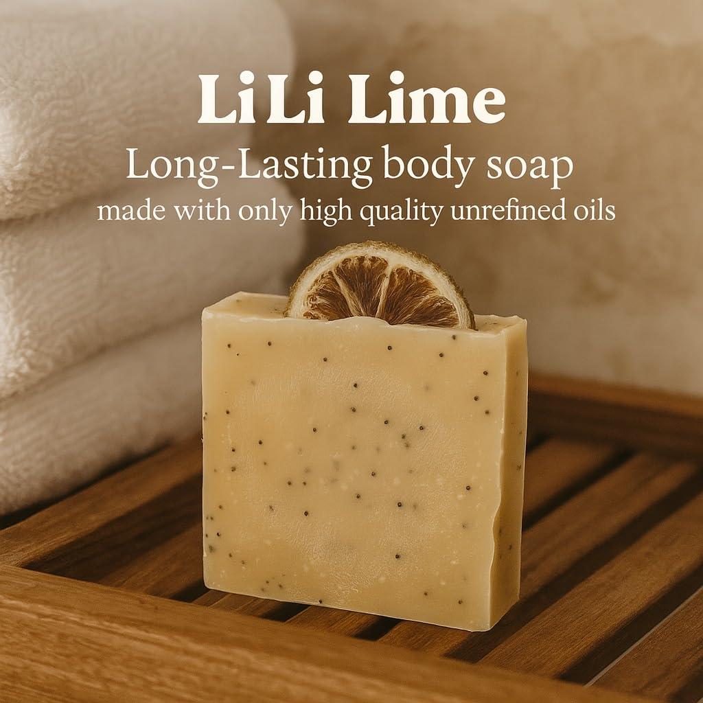 Jabón Natural de Leche de Cabra LiLi Lime - 2 Barras 198 g