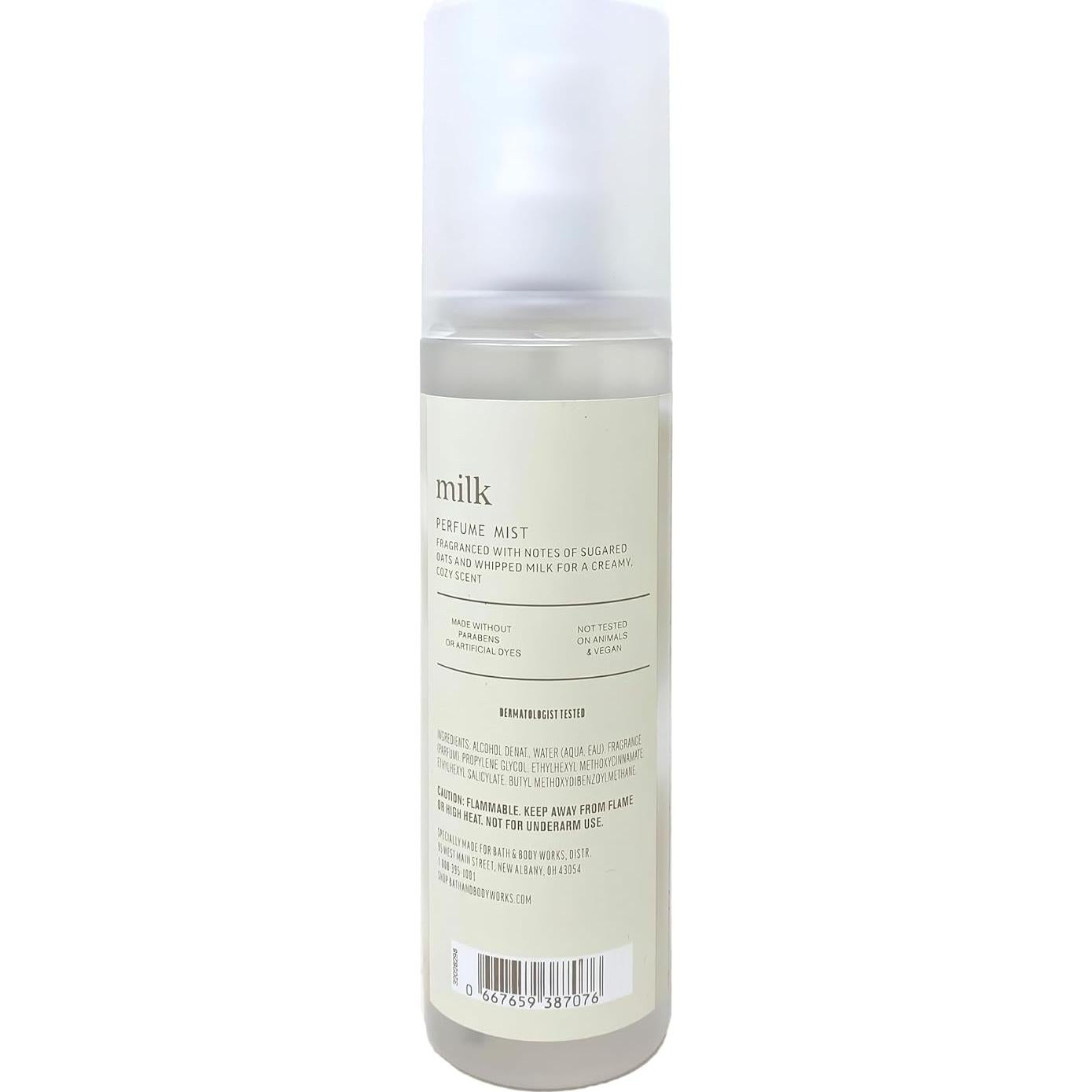 Conjunto de 3 Piezas Bath & Body Works Leche Piel Sensible