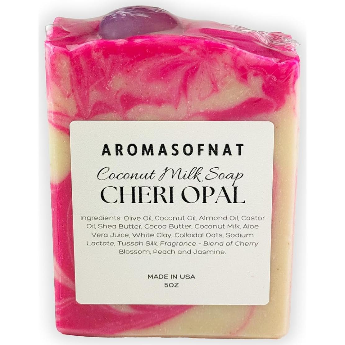Jabón de Leche de Coco Cheri Opal Hecho a Mano 142g