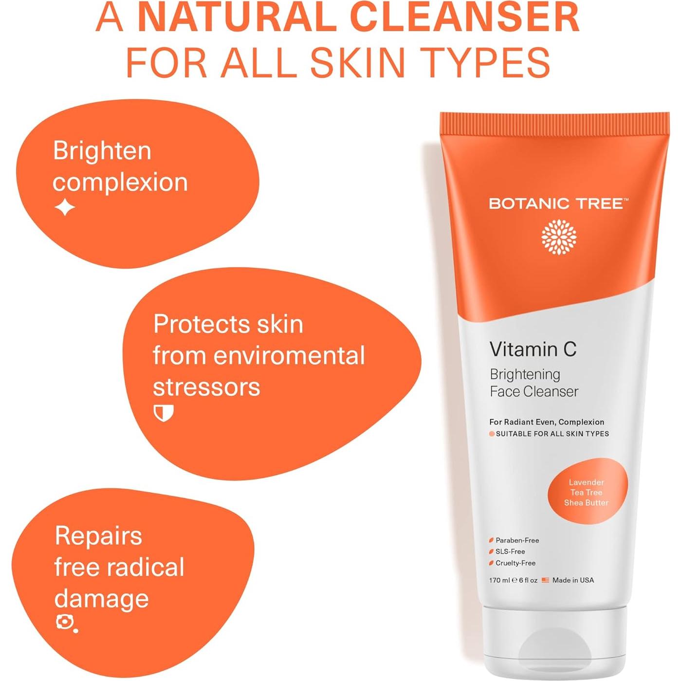 Limpiador Facial Botanic Tree Vitamina C 170g - Todo Tipo de Piel