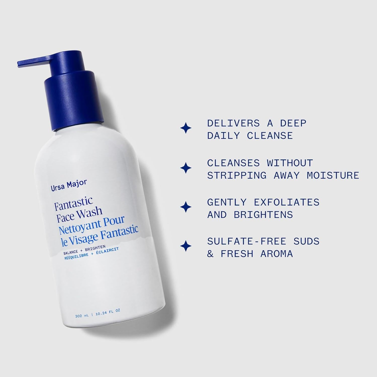 Limpiador Facial Espumoso Ursa Major 290 ml Natural Vegano