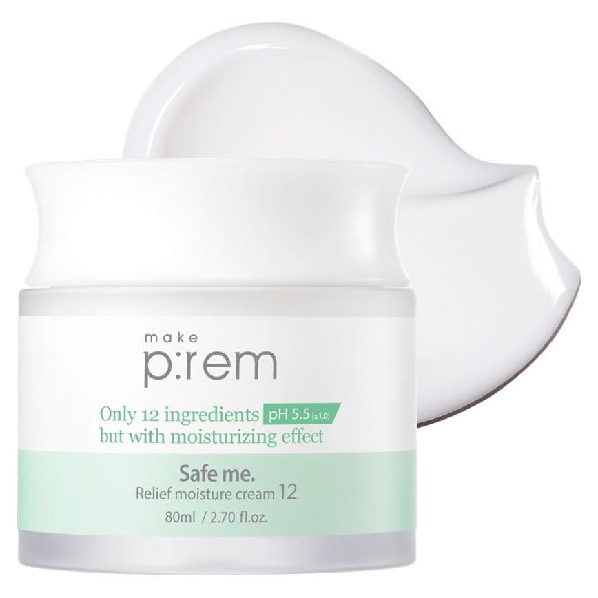 Crema Hidratante MAKE P:REM Safe Me 80ml - 48 Horas Hidratación