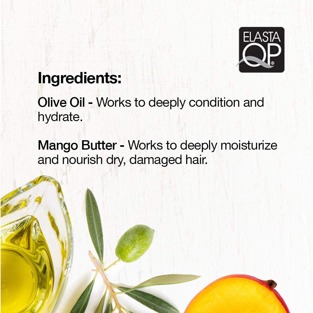 Elasta QP Glaseado de Aceite de Oliva y Mantequilla de Mango 170g - Hidratante y Suavizante para Cabello Rizado