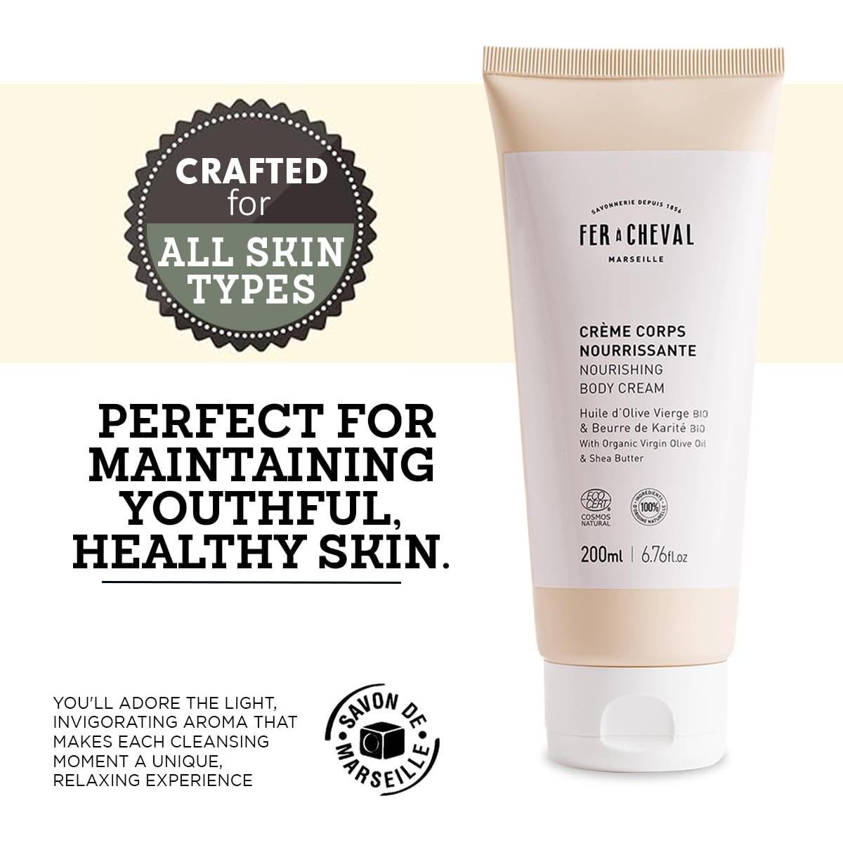 Crema Corporal Nutritiva Fer à Cheval 200ml - Aceite de Oliva y Karité