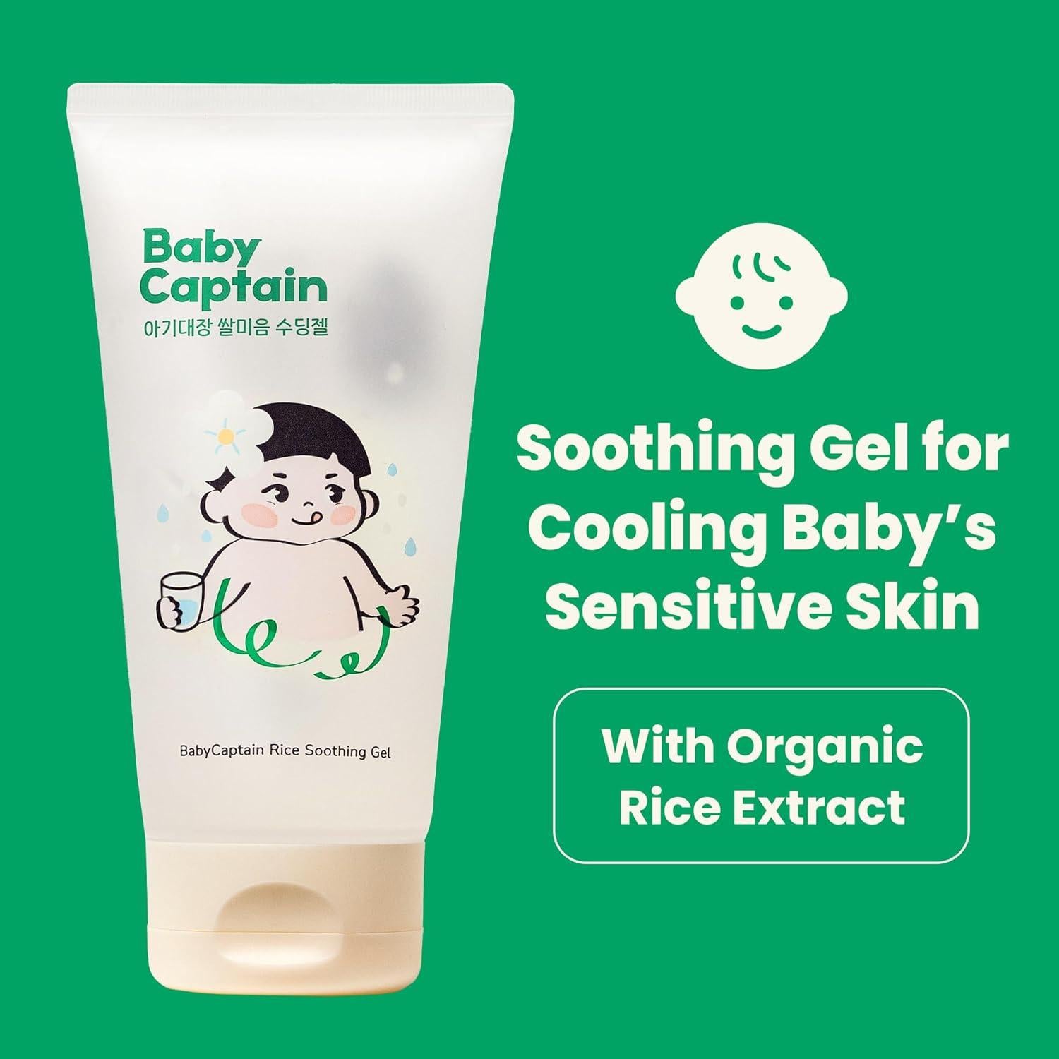 Gel Hidratante para Bebés BabyCaptain 143g - Cuidado Vegano