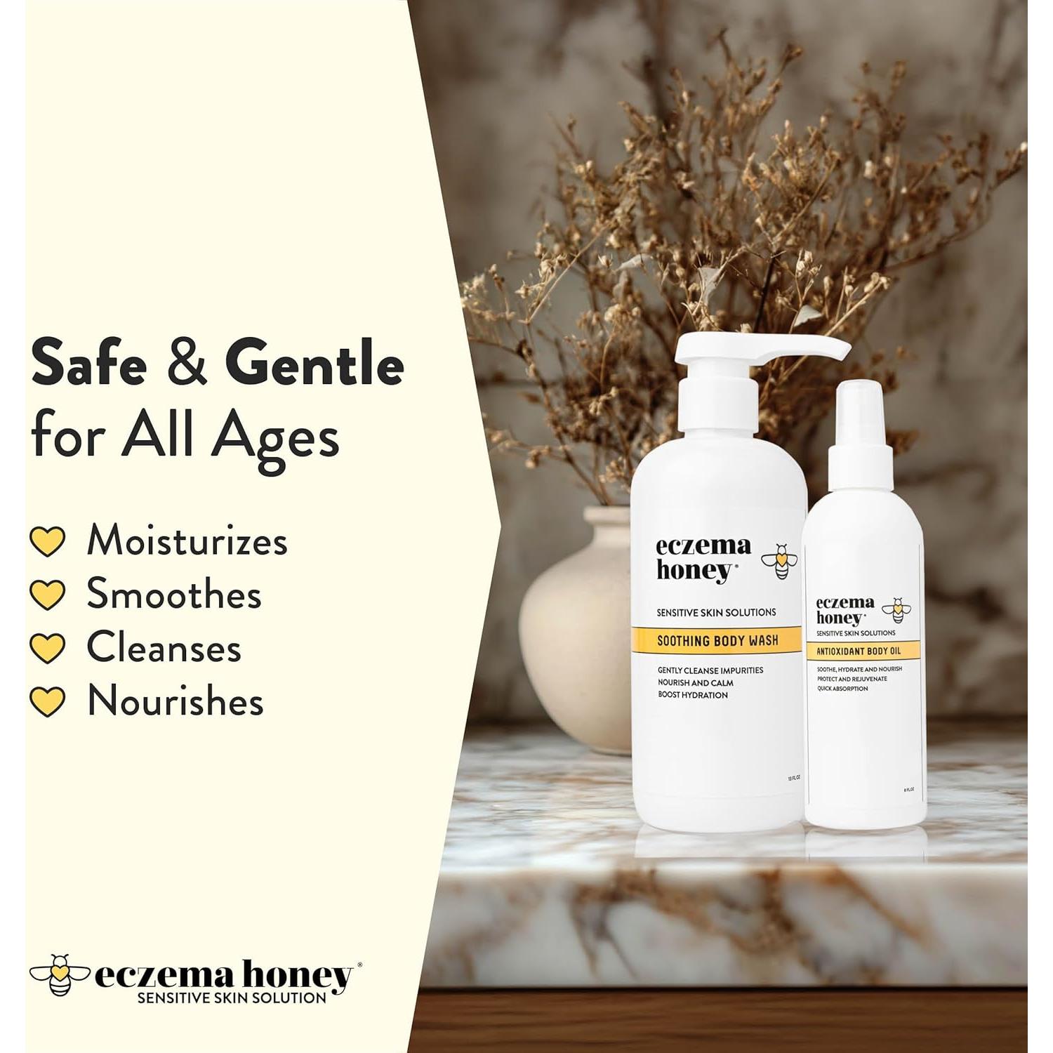 Jabón Corporal Eczema Honey 500ml + Aceite Hidratante 250ml