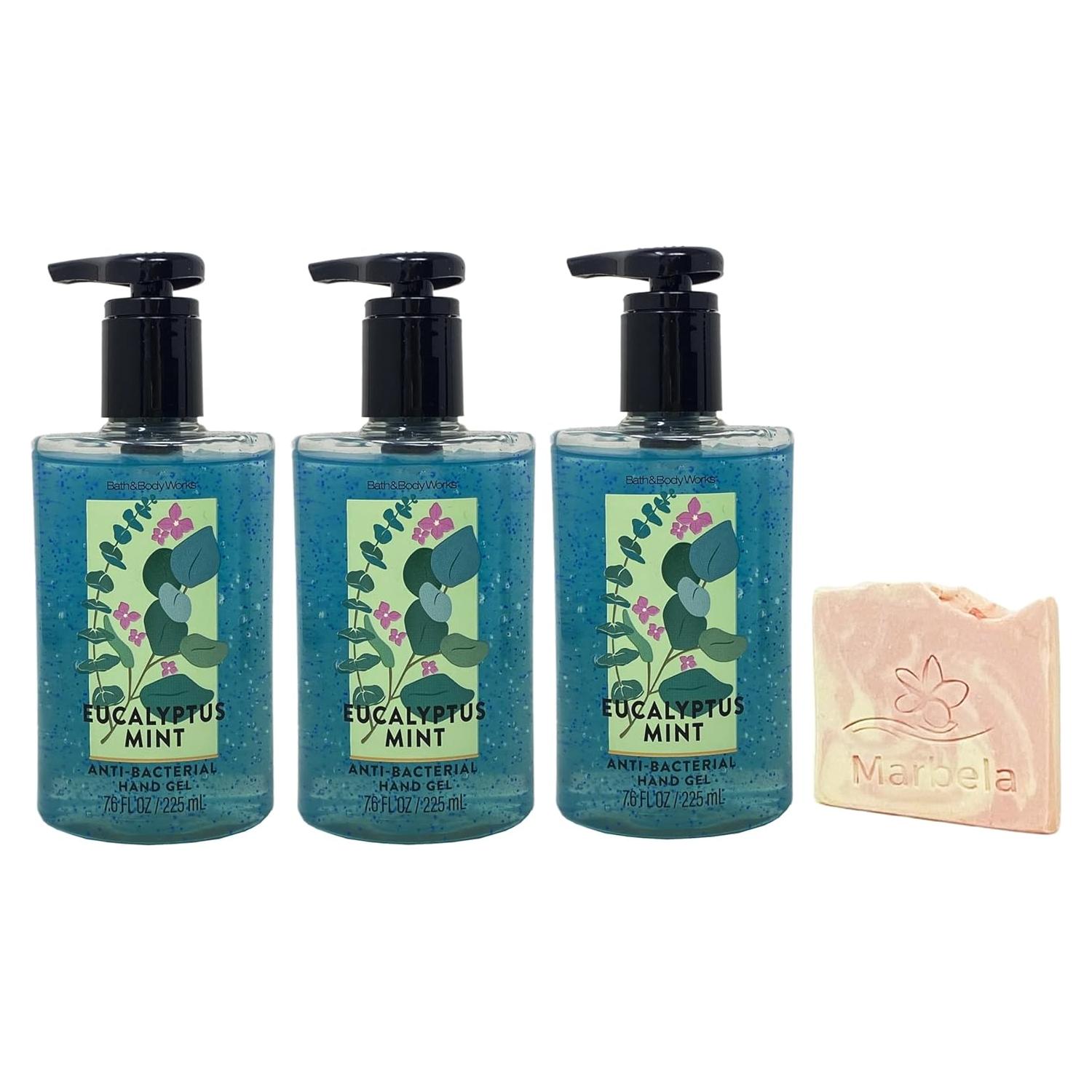 Gel de Mano Eucalipto Menta 3x225mL + Jabón Sal Himalaya