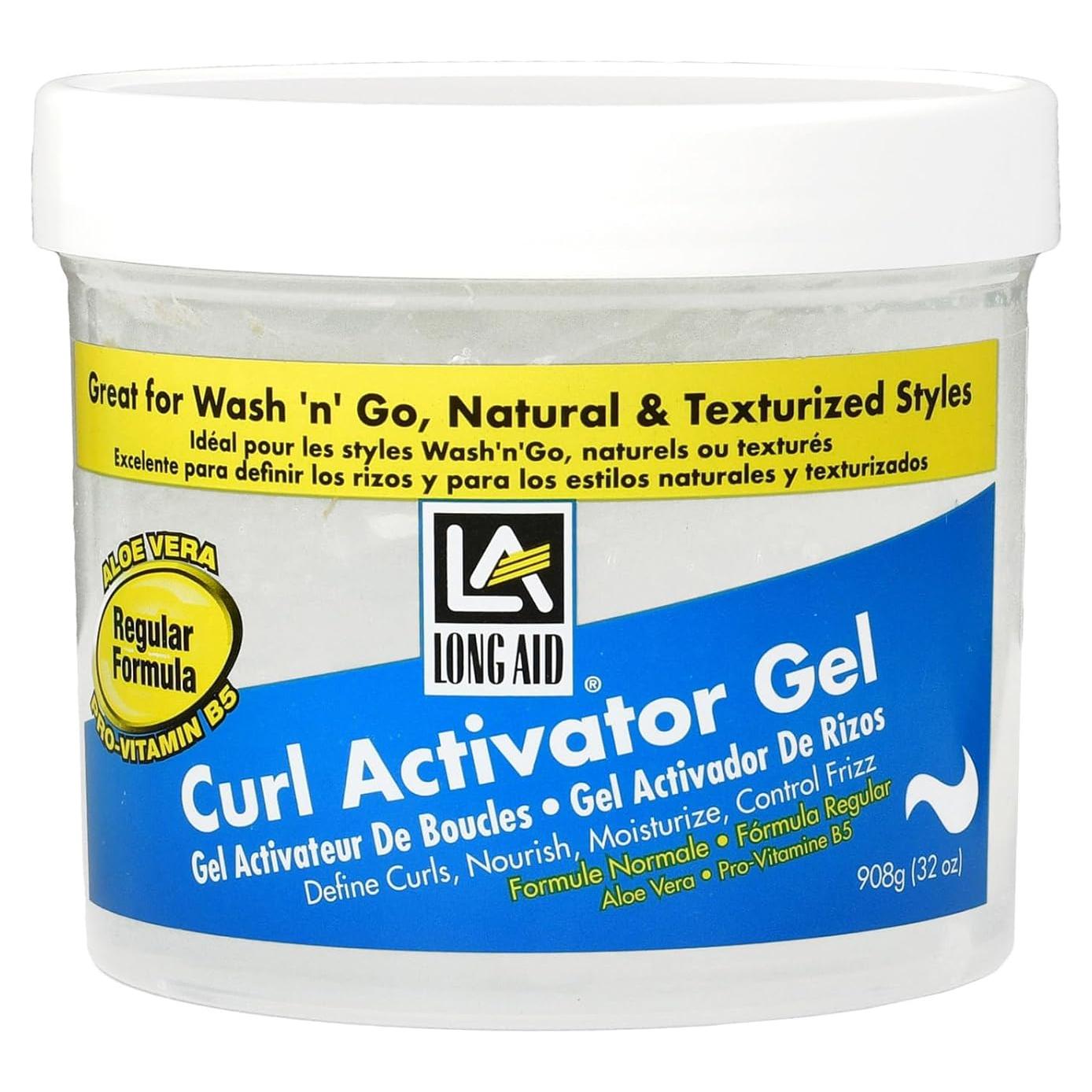 Gel Activador de Rizos AmPro Long-Aid 907 g - Aloe Vera y Vitamina B