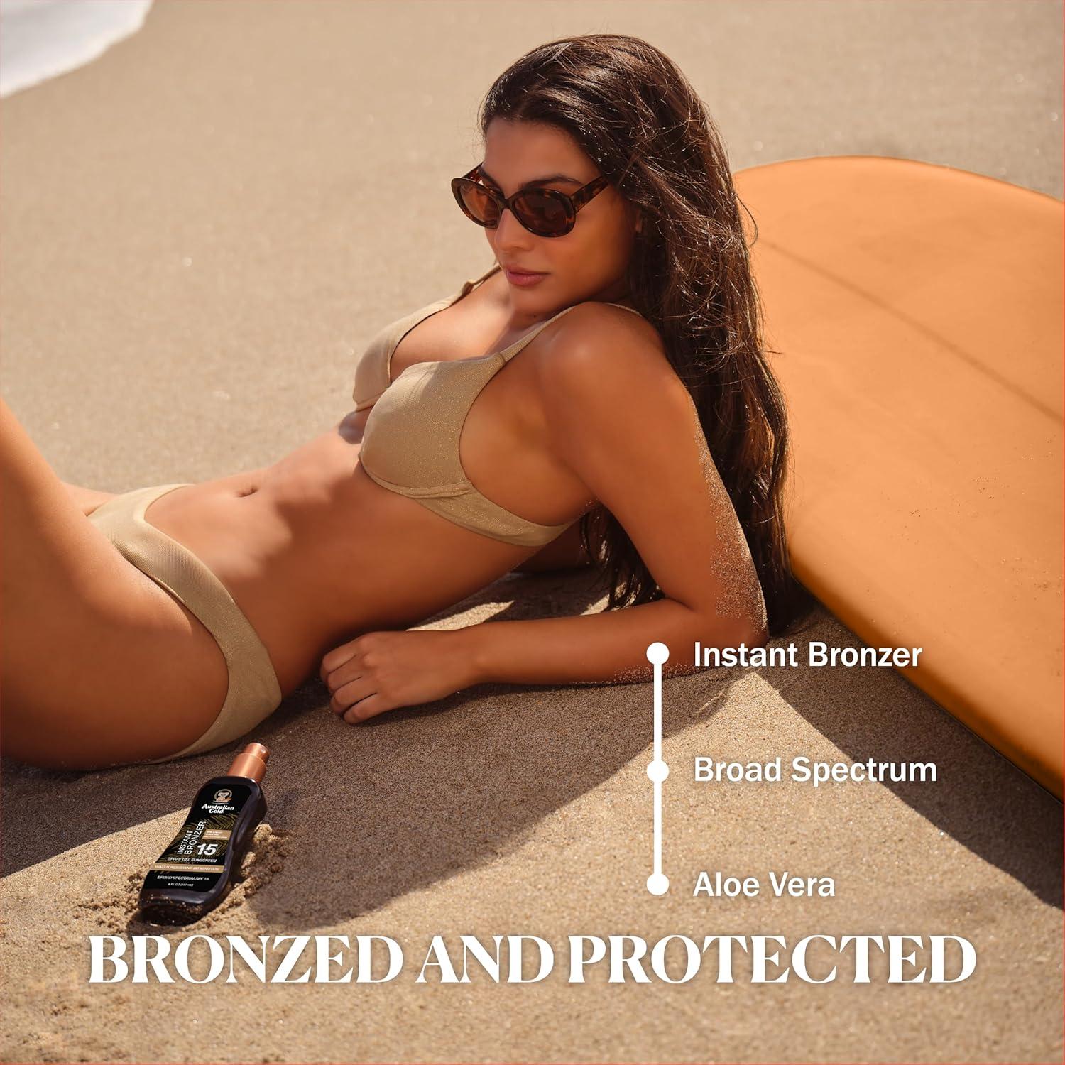 Protector Solar Gel en Spray Australian Gold SPF 15 227g