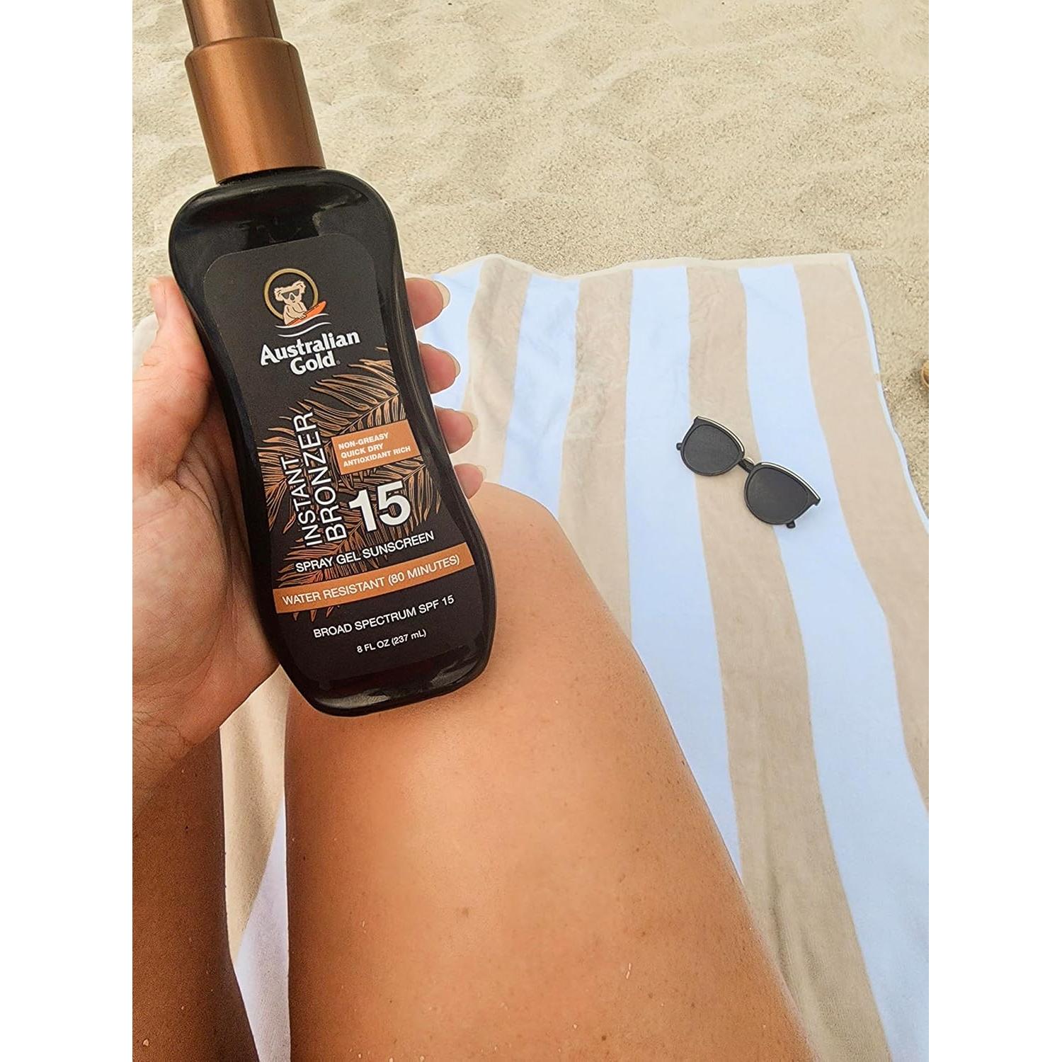 Protector Solar Gel en Spray Australian Gold SPF 15 227g