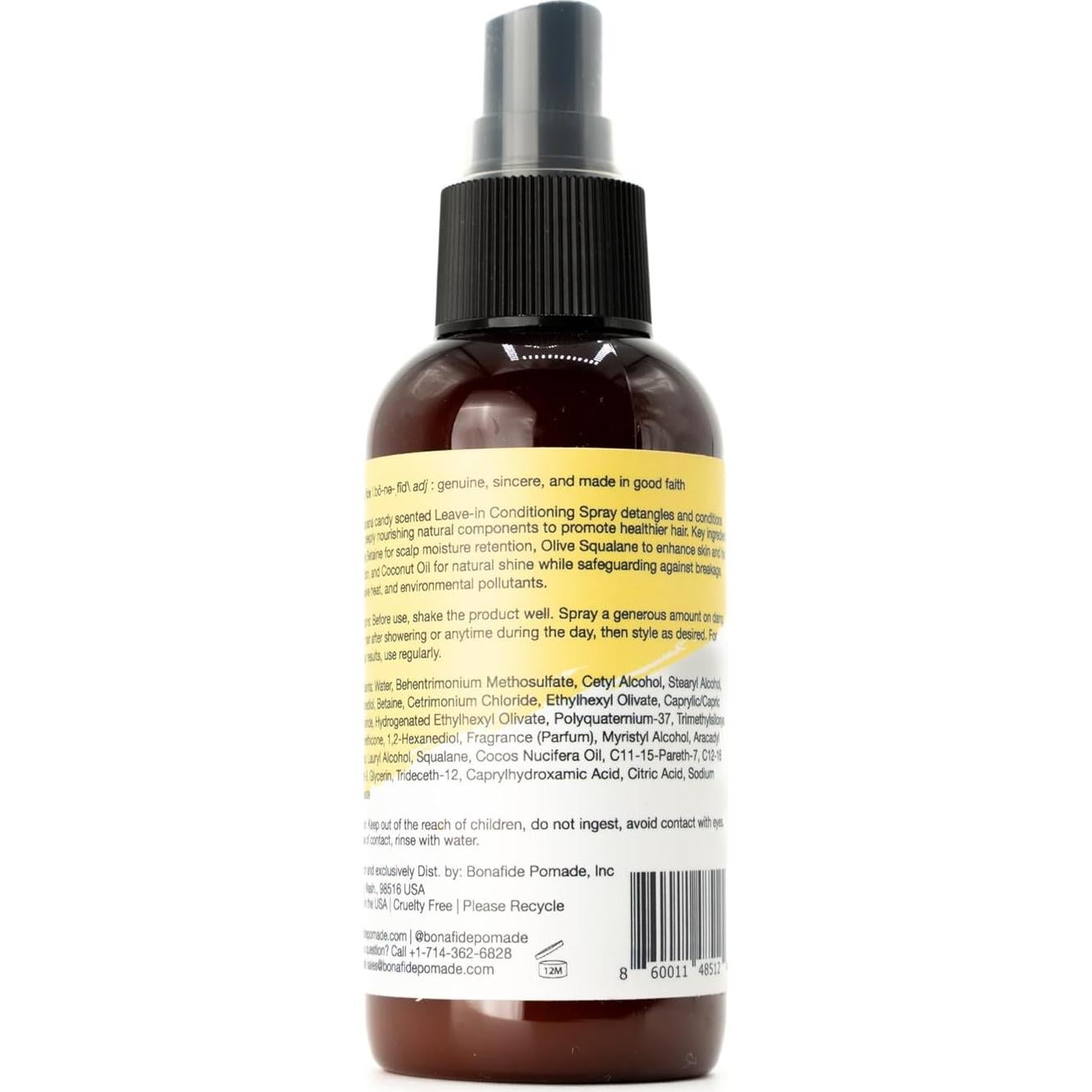 Bona Fide Pomada Spray Acondicionador Sin Enjuague 113 g - Antifrizz