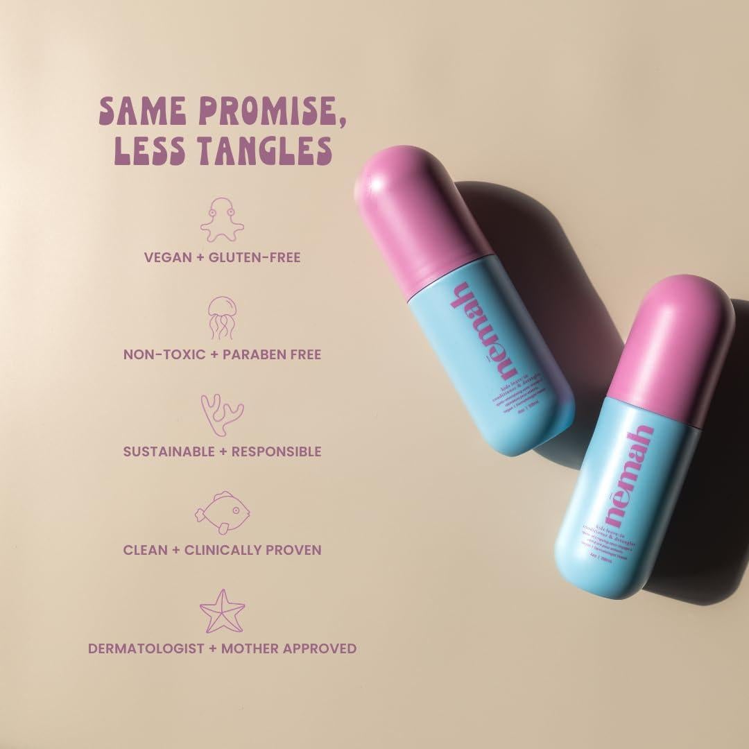 Acondicionador sin enjuague Nemah para niños 160 g - Desenredante