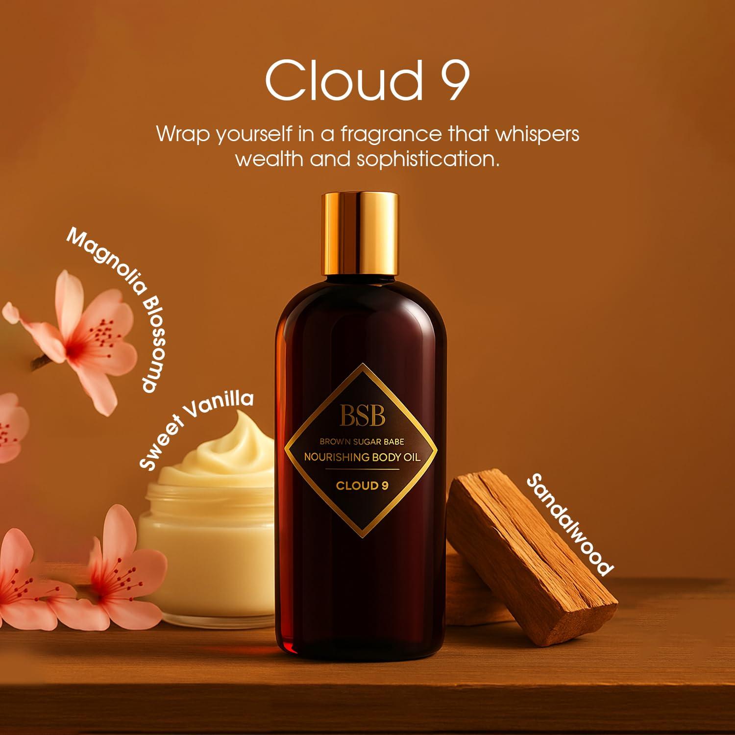 Aceite Corporal Cloud 9 Brown Sugar Babe 159g - Fragancia Vainilla y Malvavisco