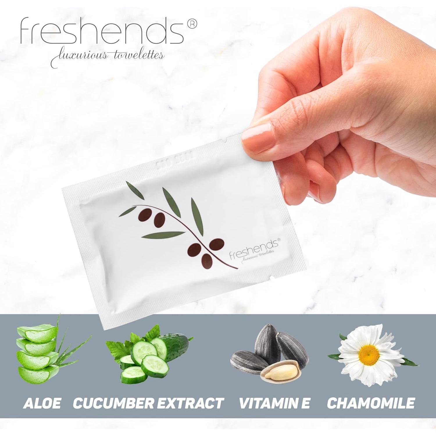 Toallitas Desechables Freshends Oliva - Paquete de 100 Unidades