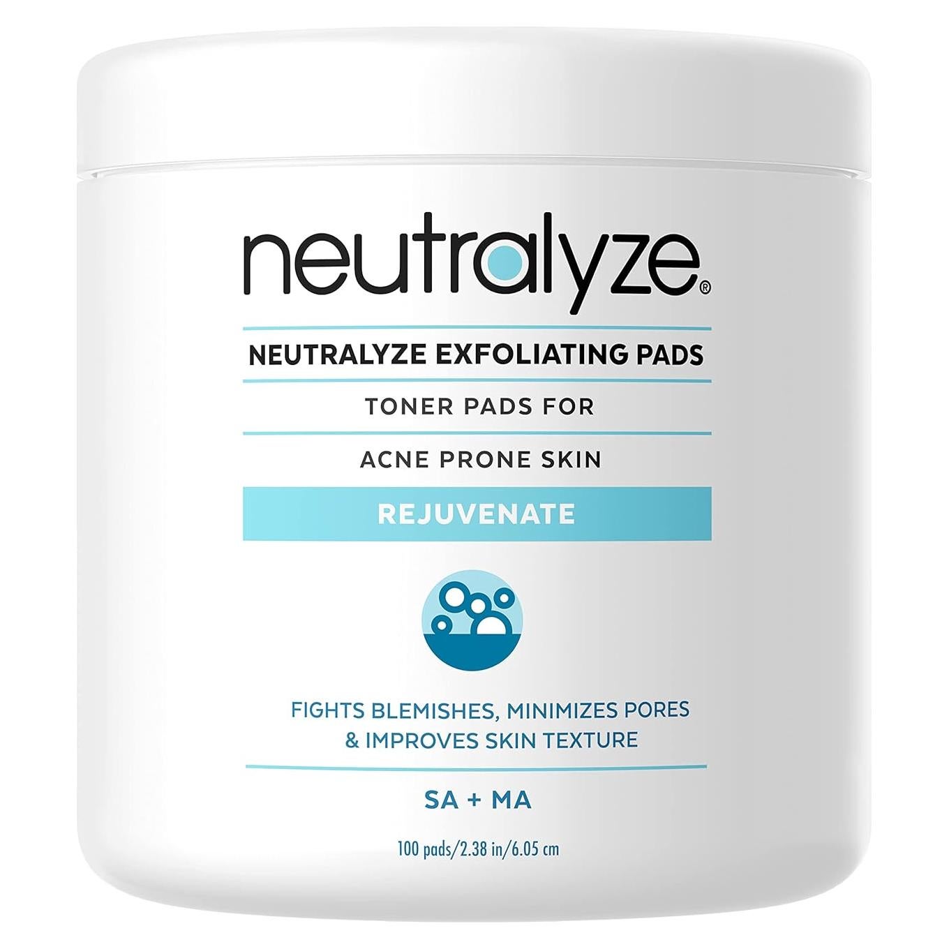 Neutralyze Almohadillas Exfoliantes para Acné 100 Unidades 2% Ácido Salicílico