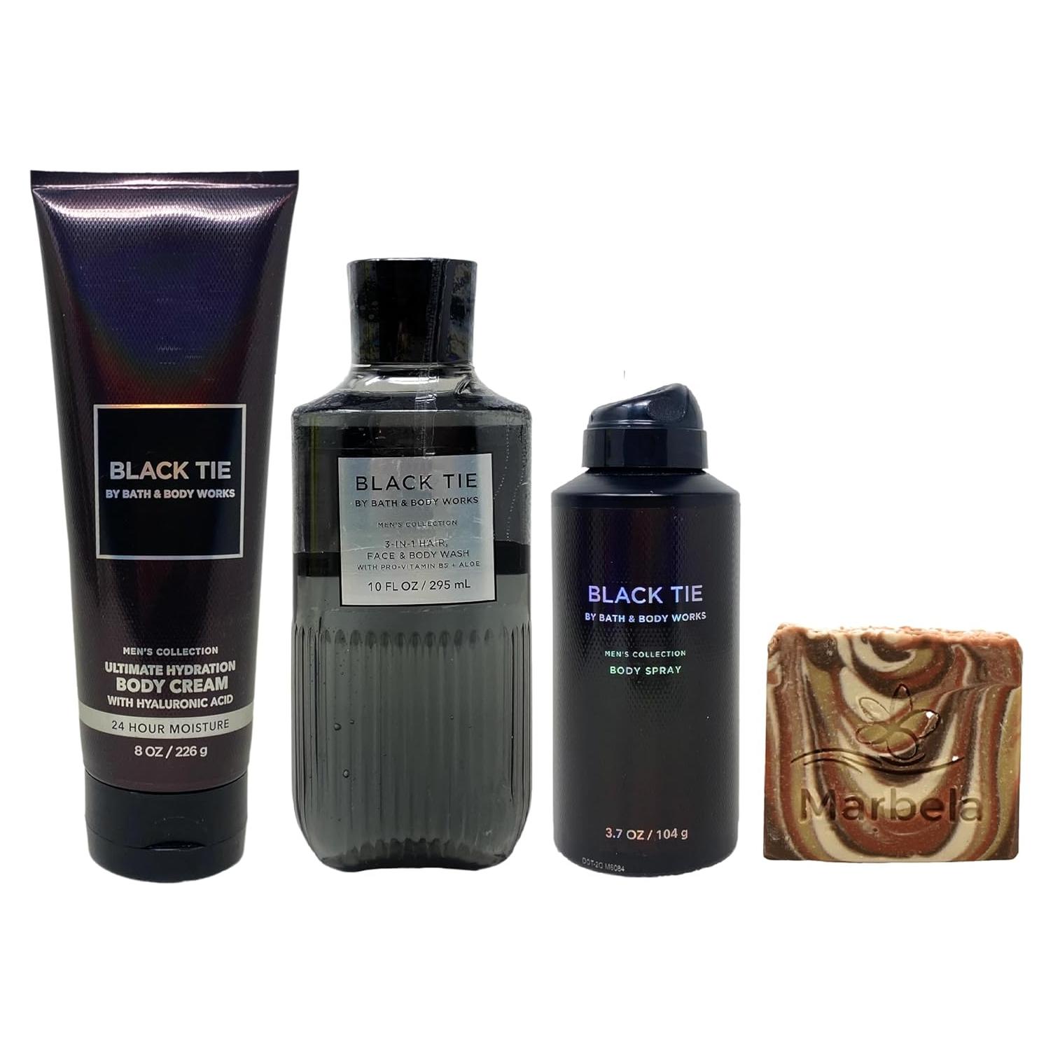 Conjunto de Regalo Black Tie Bath & Body Works - 3 Piezas