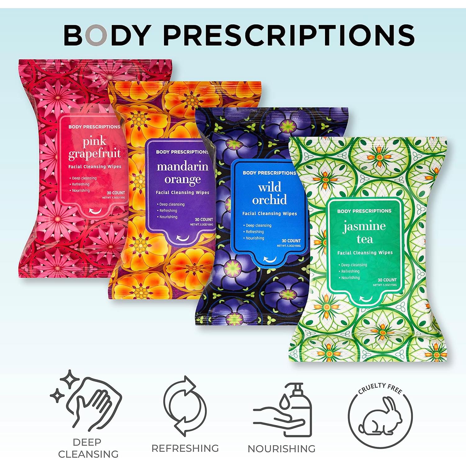 Toallitas Desmaquillantes Body Prescriptions - 120 Unidades